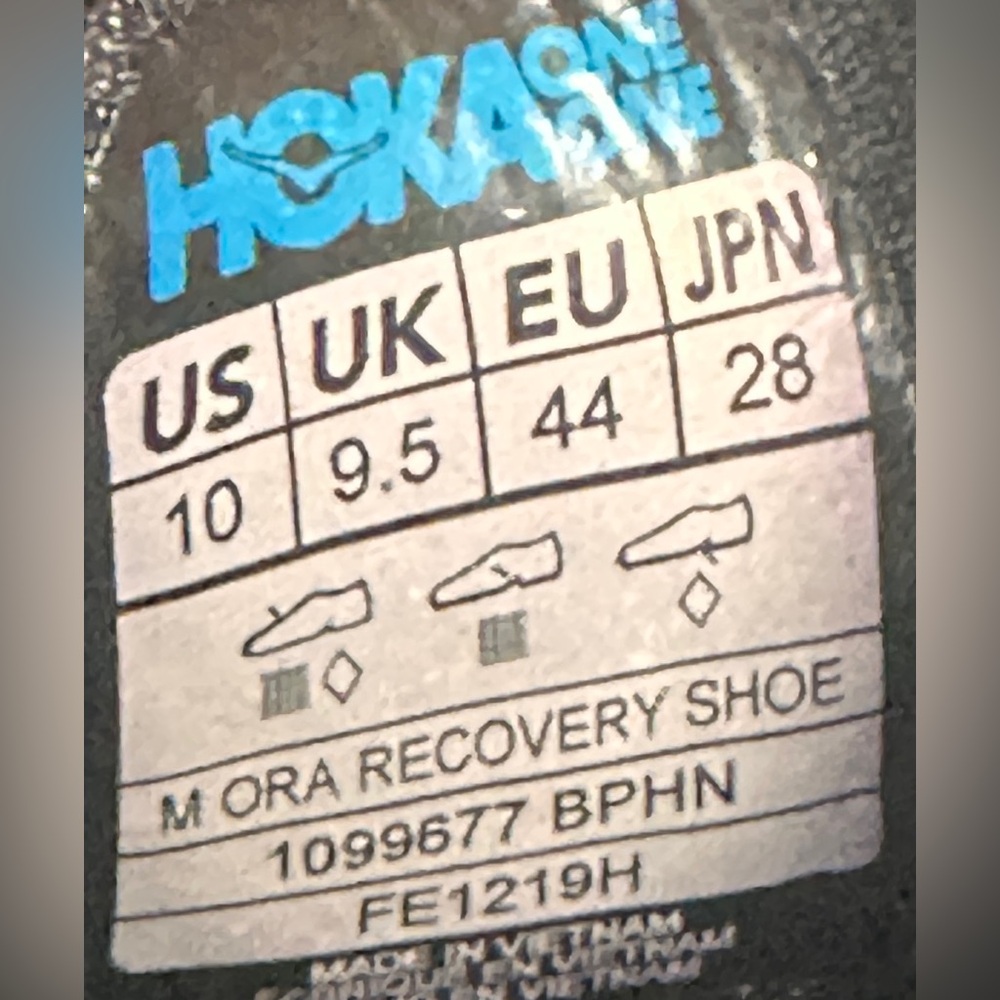 Hoka One One Black and White Slip-On Sneakers - Picture 11 of 11
